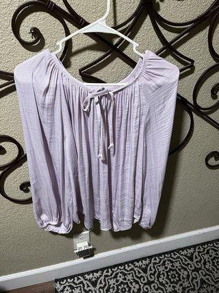 Women's Lavendar Long Sleeve Blouse by Jennifer Lopez Size Large RCD