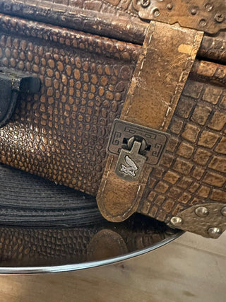 Suit Case Attaché Leather Vintage MTS