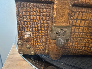 Suit Case Attaché Leather Vintage MTS