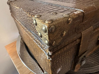 Suit Case Attaché Leather Vintage MTS