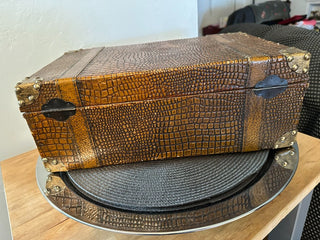 Suit Case Attaché Leather Vintage MTS