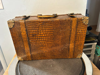 Suit Case Attaché Leather Vintage MTS