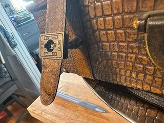 Suit Case Attaché Leather Vintage MTS