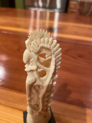 Hand Carved Bone Totem Statue~ MTS|113723