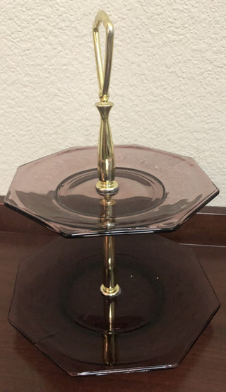 Amethyst Tiered Tray as-is RSV B22|100511
