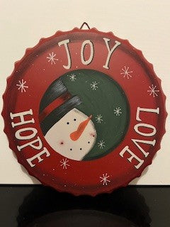 #2582 Tin Christmas Sign RSV|127334
