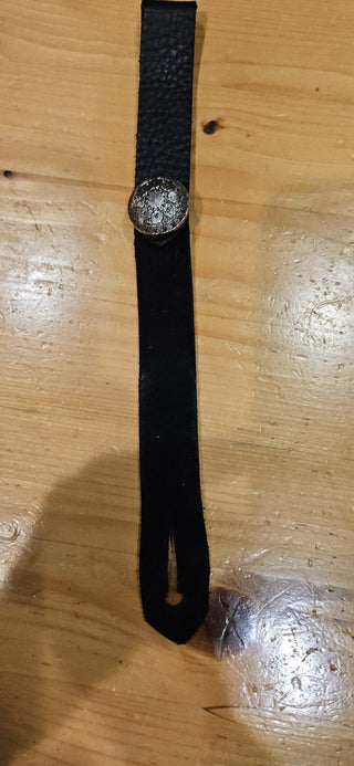 Vintage leather stein/mug holder belt strap