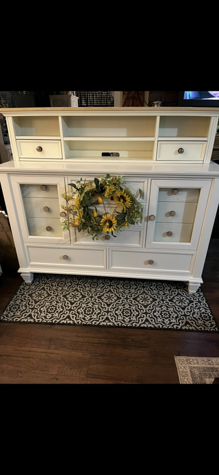 Coastal “Sandy Beach” Creamy White 11-Drawer Dresser RCD|113602