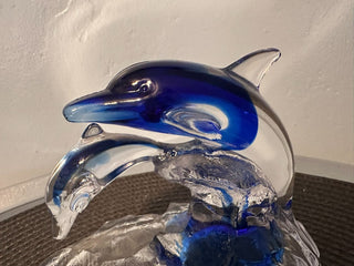 Dolphin HandBlown swimming together MTS|91429