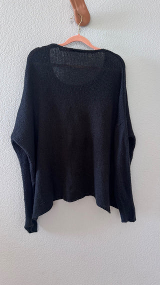 Champagne Please black sweater MTS|119710