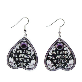 Planchette "weirdos, mister" Earrings|53810