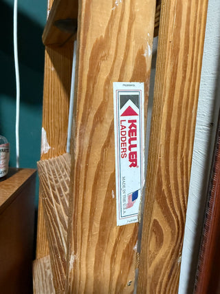 Vintage Wooden Ladder - Keller|58440