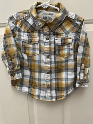 Gen Kids from OshKosh Plaid Shirt L/S 24 Months - RSV|106610