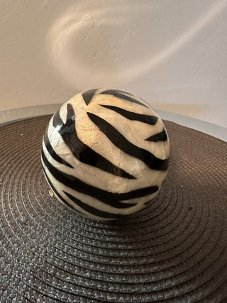 Décor BALL 4 inch ZEBRA MTS|78726
