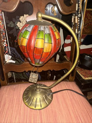 Vintage Style Stained Glass Hot Air Ballon Table Lamp #62 VV MTS|68305