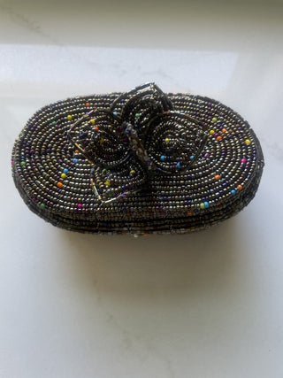 Handwoven Beaded Wire Trinket Box -RSV