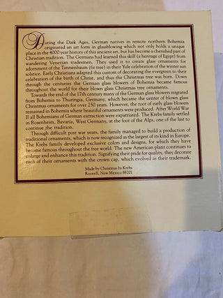 Vntg Christmas ornaments box/4 MTS|132257