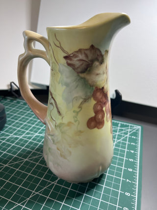 Ceramic Grape Pitcher signed Eva|53403