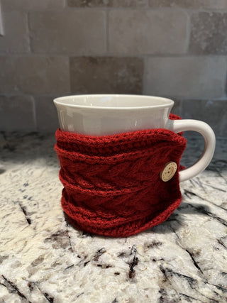 Hallmark Red Cableknit Sweater Mug RCD|128874