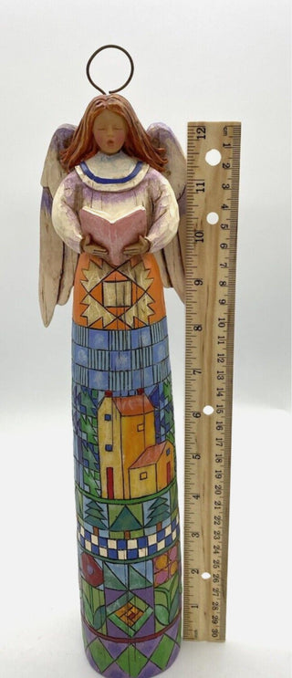 2004 Jim Shore Heartwood Creek Singing Makes The Heart Glad Chior Angel 14" Figurine #62 VV MTS|89424
