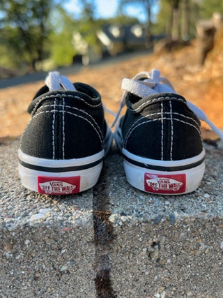VANS Toddler Authentic Shoe Black Size 3.5