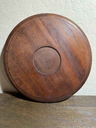 Vintage Carved Wood Floral Tray MTS|76407