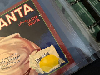 Santa Authentic Citrus Farm Crate Label EC087 MTS|100383