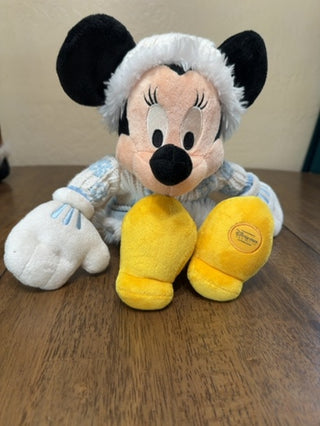 Disney Store Exclusive 16" Plush Mickey Mouse In Blue/ White Sweater Outfit