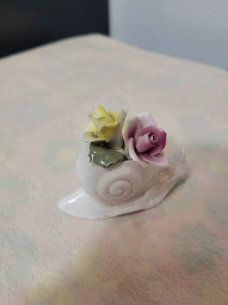 Easter Snail Figurine w/Flowers RCD|55131