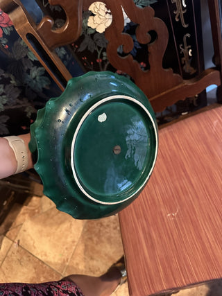 Vintage Lefton Christmas Holly Two Tier Server #62 VV MTS|95370