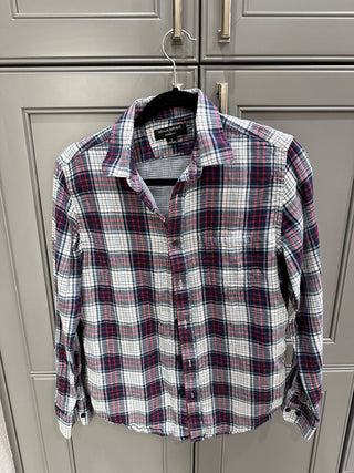 Banana Republic Plaid Cotton Shirt Size S MTS