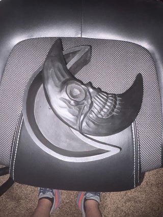 Black Crescent Moon Skull Ceramic Box 8"x7" RCD|109213