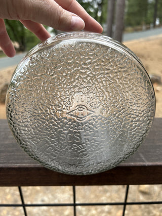 12F 1930s Owens Illinois Milk Gallon Jar Farmhouse Kitchen Collectible Glass RSV|68924