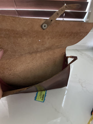 Vtg.Handmade 100% Lather Crossbody Purse-RSV|94499