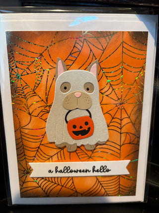 Halloween Card - "A Halloween hello" GF265 RCD|115352