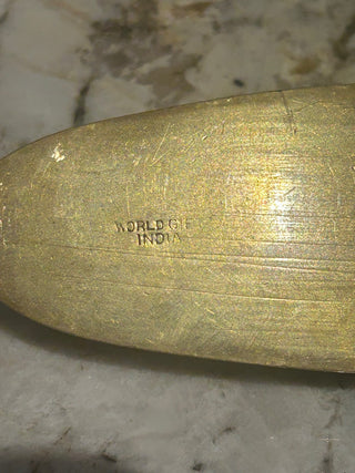 Small Brass Slipper Ashtray/Trinket Dish    MTS|107201