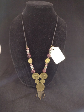 Vintage Peruvian Coin Necklace RCD|74282