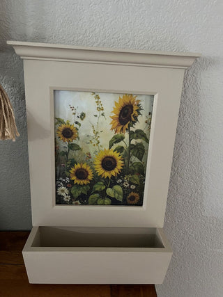 Sunflower Picture , flower Box Shelf RCD