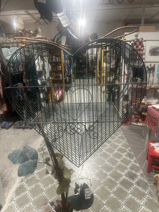 Bird cage Heart Shape Bird Cage 66" tall #47 VV MTS