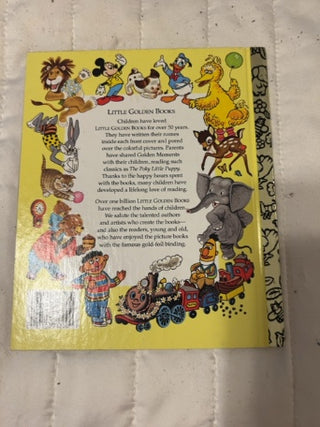 vintage 1985 edition of "The Little Golden Book of Hymns”