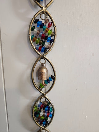 Iron and glass bead wind chime RCD|145752