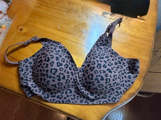 Cheetah print t-shirt bra