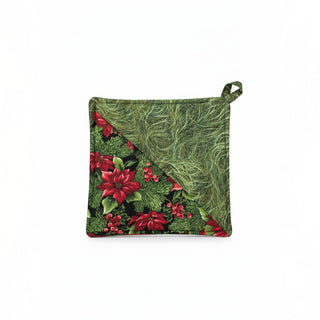 Christmas - Potholder - Poinsettia Foliage