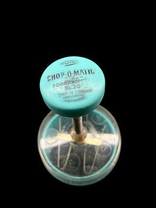 Vintage Popeil Chop-O-Matic No. 30 Food Chopper – Turquoise