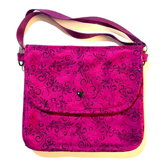 Crossbody - Pink/Black Swirl