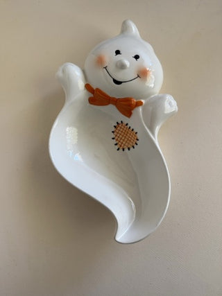 Hallmark Ghost Candy Dish with Patchwork Heart