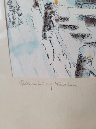 Colored Etching of Rothenburg ob der Tauber RCD