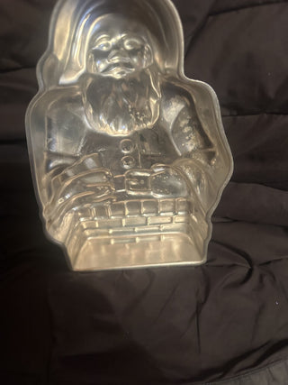 Vintage Santa Claus Cake Mold Pan Nordic Ware Stand up 3D Aluminum Chimney 6" X 10" #63 VV MTS|141586
