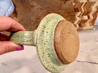 Chamber Candlestick studio art handmade, Green color|107105