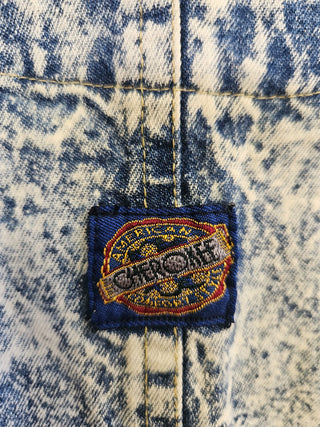 Vtg Cherokee Stone Wash Denim Vest -Size M MTS|115466